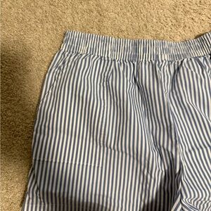 Hollister Blue and White Striped Women's Shorts